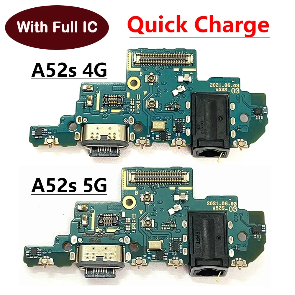 For Samsung A52S A528B A528 4G 5G USB Micro Charger Charging Port Dock Connector Mainboard Main Board Flex Cable