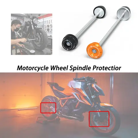 Motorcycle Front Rear Wheel Axle For KTM 1290 Super Duke R / RR / GT 2013-2024 Anti-Collision Slider Pad Protection Accessories
