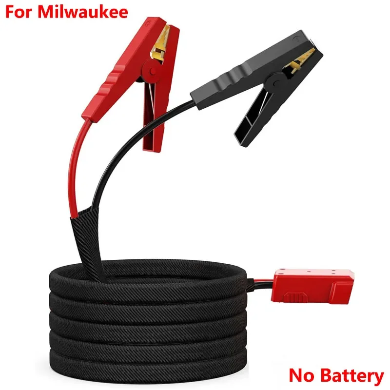 8 Gauge 6.5Ft Car Battery Igniter For Milwaukee/Dewalt 18V Li-ion Battery Car Jumper Starter Line Automotive emergency power kit