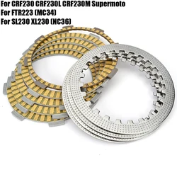 Clutch Plate Friction Disc Plate Kit For Honda CRF230 CRF230L CRF230M Supermoto / FTR223 / SL230 XL230 / SL XL CRF 230 230L 230M