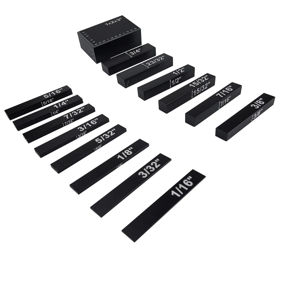 

15 Imperial Setting Blocks Altimeter Kit Gauge Block Precision Aluminum Setting Strips Setup Blocks Guage