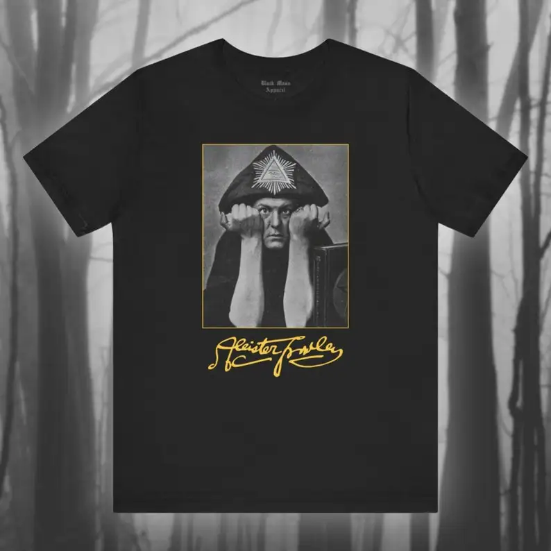 Aleister Crowley Shirt Occult Thelema Occultist T-shirt Unisex Jersey Short Sleeve Tee