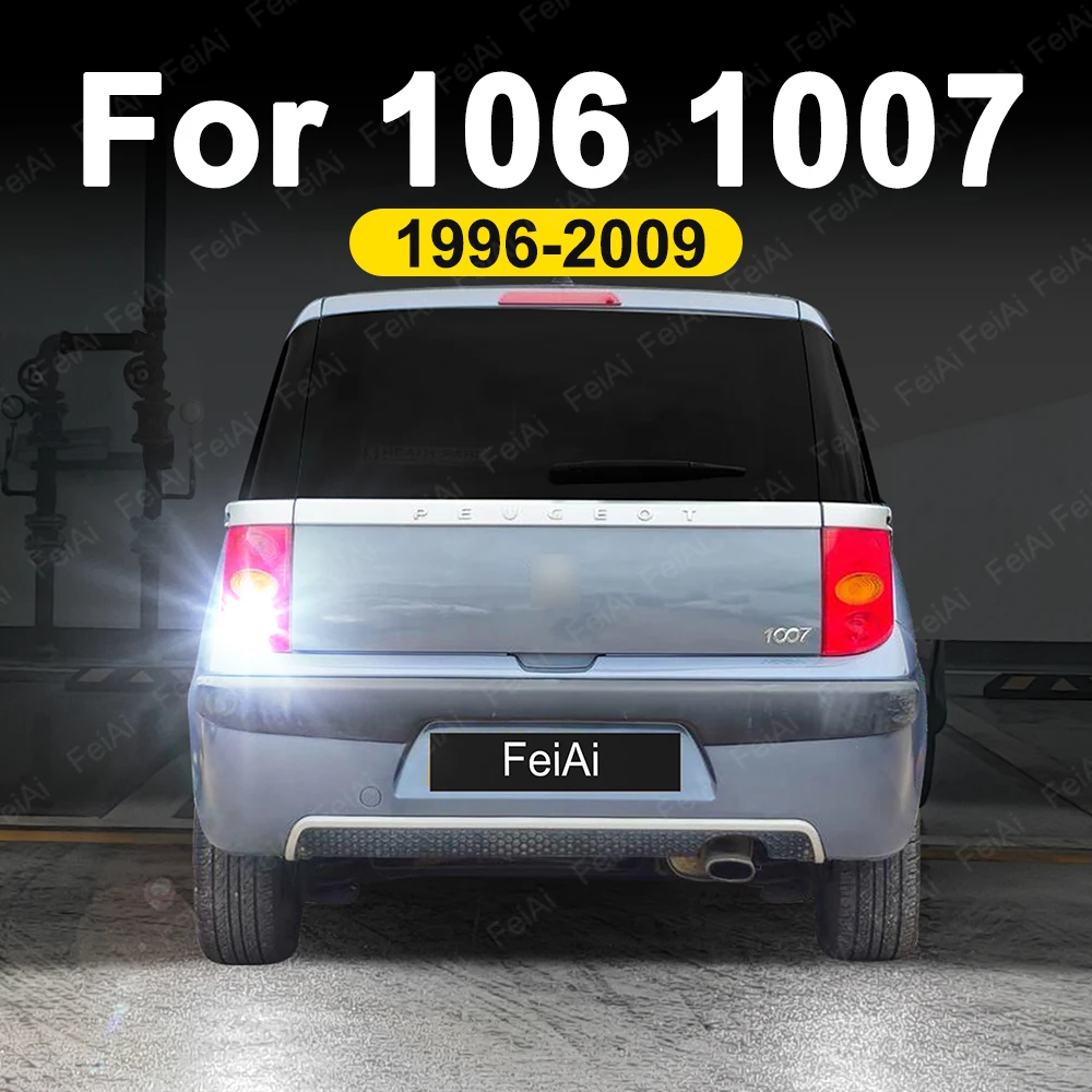 

For Peugeot 106 1007 LED Backup Reverse Lights 1996-2004 2005 2006 2007 2008 2009 1007 Tuning Accessories Reversing Backup Light