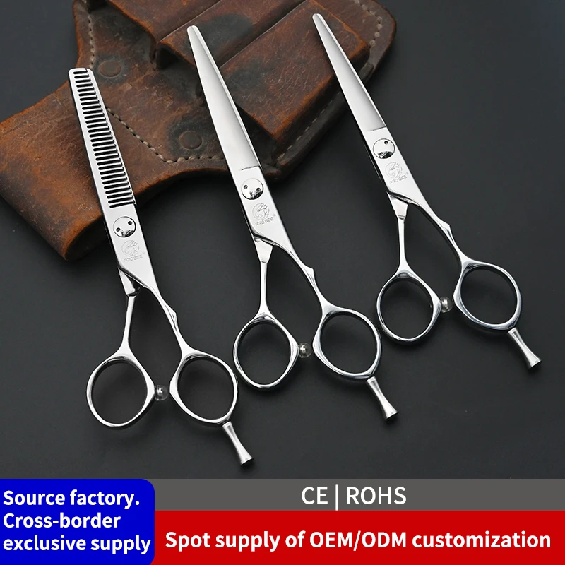 

PROSEE Professional Hair Scissors Cut Hair Cutting Custom Logo Salon Scissor Barber Thinning Scissors