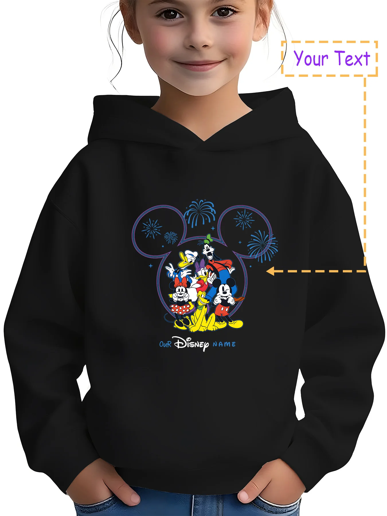 

MINISO Disney Mickey Hoodie - Mickey head effects, perfect for night outings and holiday celebrations