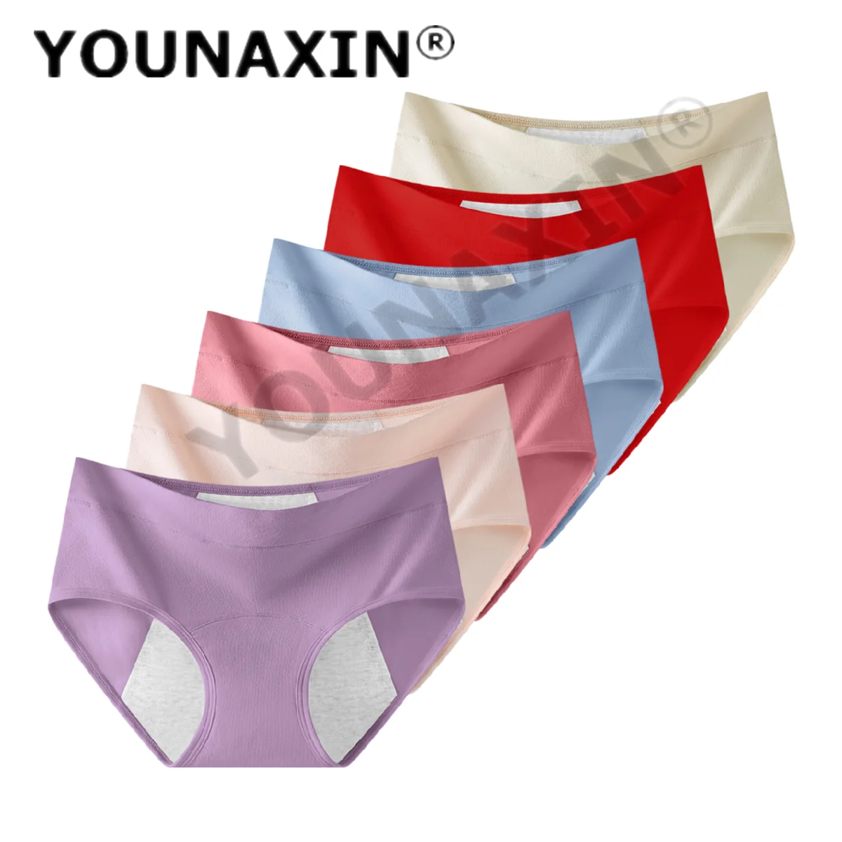 6 Pieces Women Big Size Briefs Lingerie Undies Underwear Cotton Large High Waist Breathable Panties XL 2XL 3XL 4XL 5XL 6XL