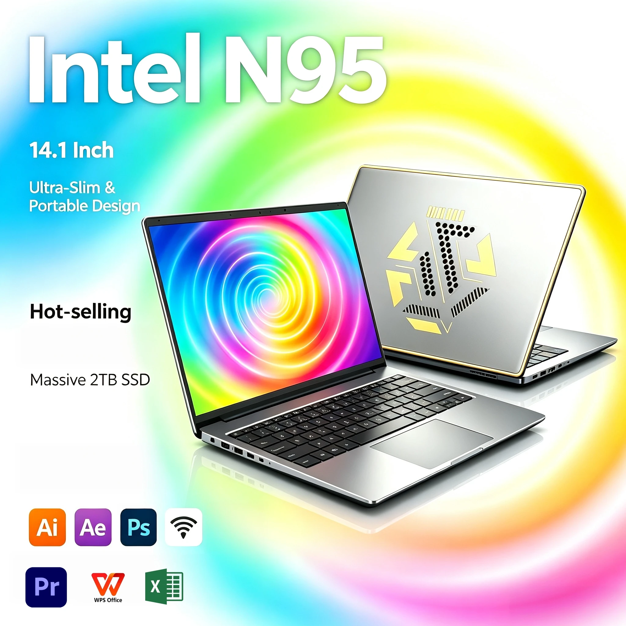 Home Office Windows - Intel Core N95 14.1 Inch Laptop