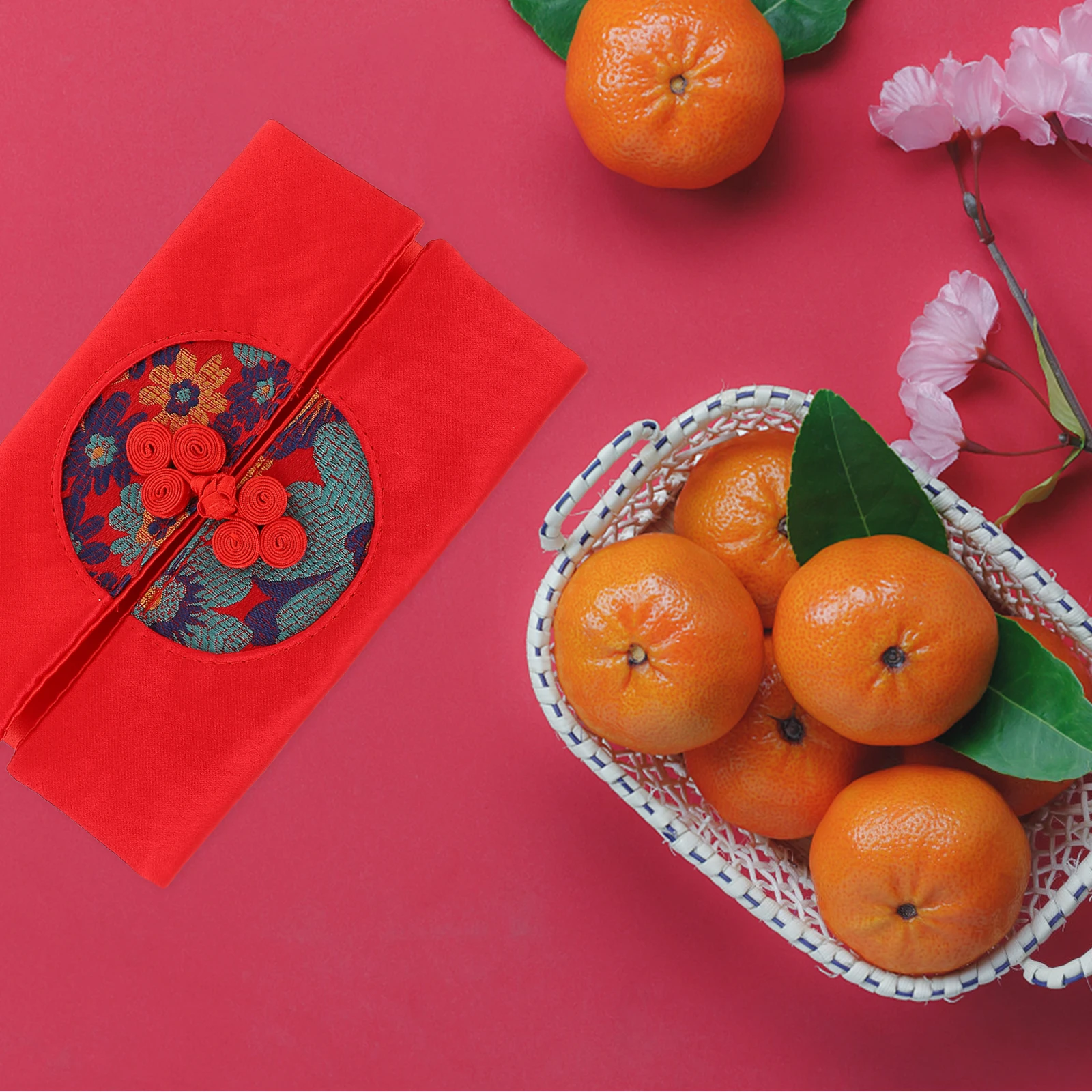 

Silk Cloth Red Envelopes Lucky Chinese Style Money Packets Non Fading Patterns Spring Festival Gift Envelope