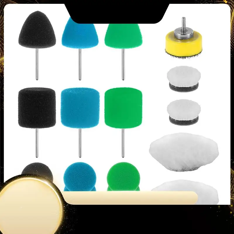 

20 шт. мини-полировальные полировальные подушечки, полировальные подушечки для мелкой плотности деталей автомобиля, износостойкие губчатые шерстяные полировальные подушечки Car-A74F
