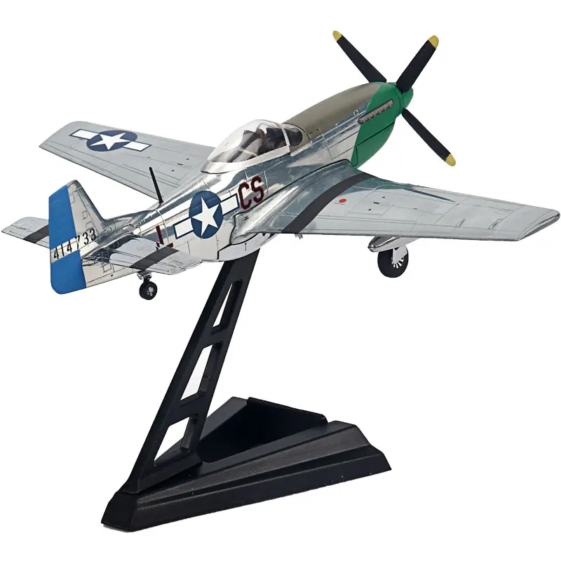 Diecast 1:72 US P51 Mustang fighterFighter Alloy Aircraft Model Collection Souvenir Display Ornaments