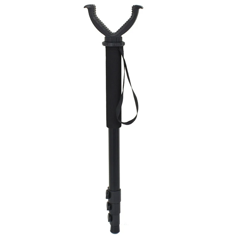 AD08-Aluminum Alloy Hunting Stand Adjustable Height Monopod Portable Hunting Accessories With Anti-Lost Wristband