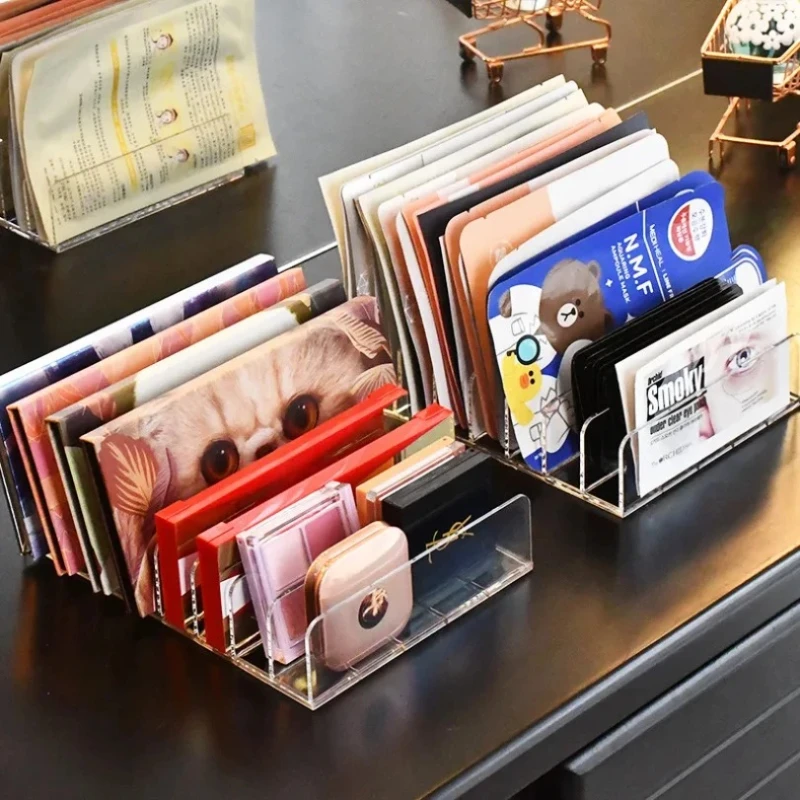 DVD/CD Organizer,Eyeshadow Palette Storage Tray Cosmetics Rack Makeup Tools Compartment Holder Sunglasses Storage Shelf image 3