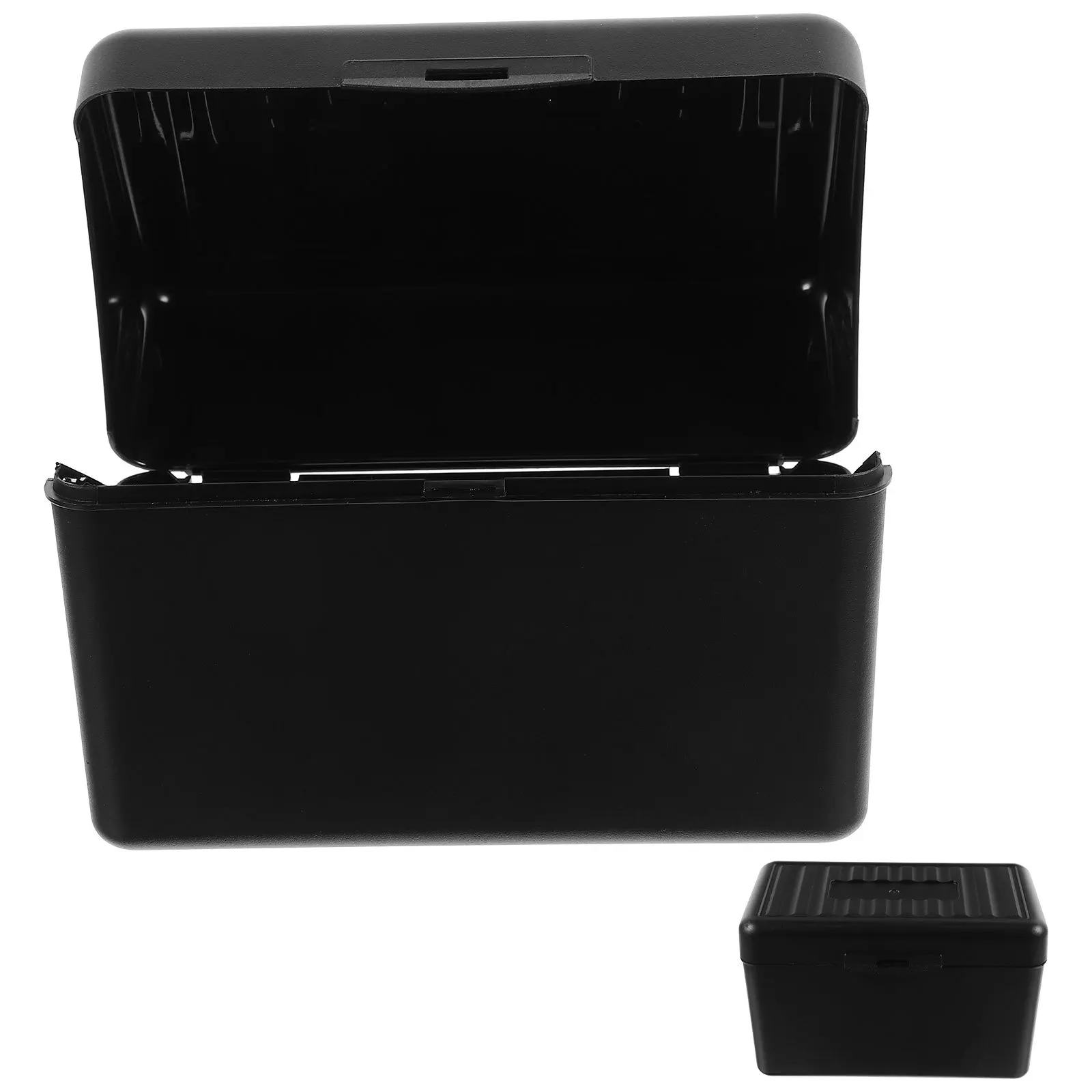 صندوق بلاستيكي حامل بطاقة عمل سعة كبيرة لمكتب منظم سطح المكتب غطاء غبار حقيبة تخزين بطاقة الفهرس المحمولة #6