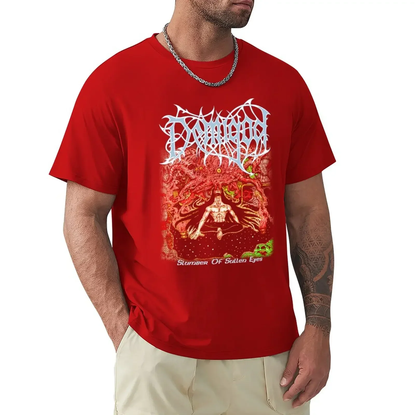 Slumber of Sullen Eyes by Demigod - Classic Old School Death T-Shirt animal prinfor boys new edition mens tall t shirts