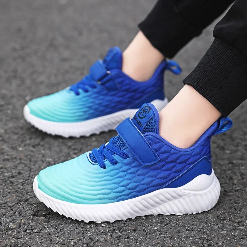 Children Fashion Tennis for Boys and Girls Sneakers Breathable Mesh Casual Sports Shoes Colorful Kids 8-12Y Size 28-38# 4 COLORS