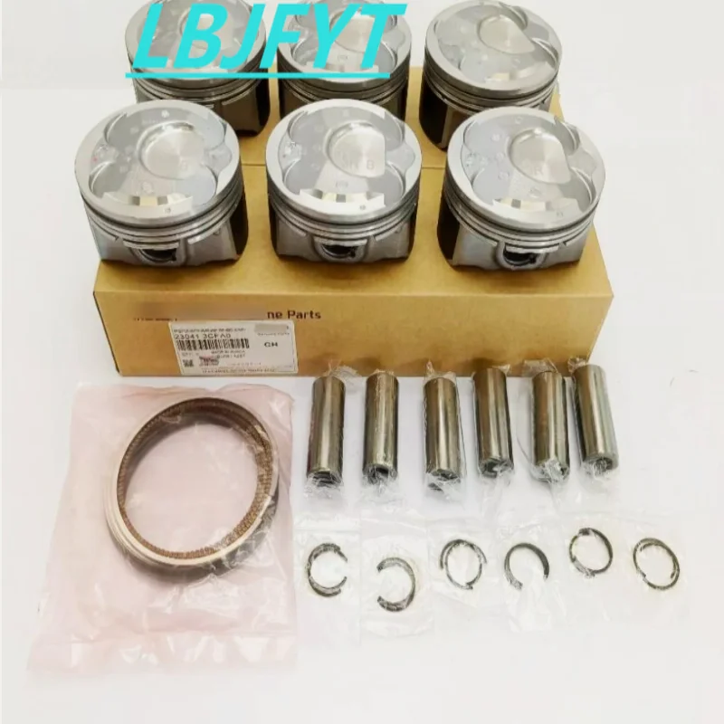 NEW Engine Piston & Piston Ring Set STD For 2013-2018 Kia 3.3L-V6 23041-3CFA0