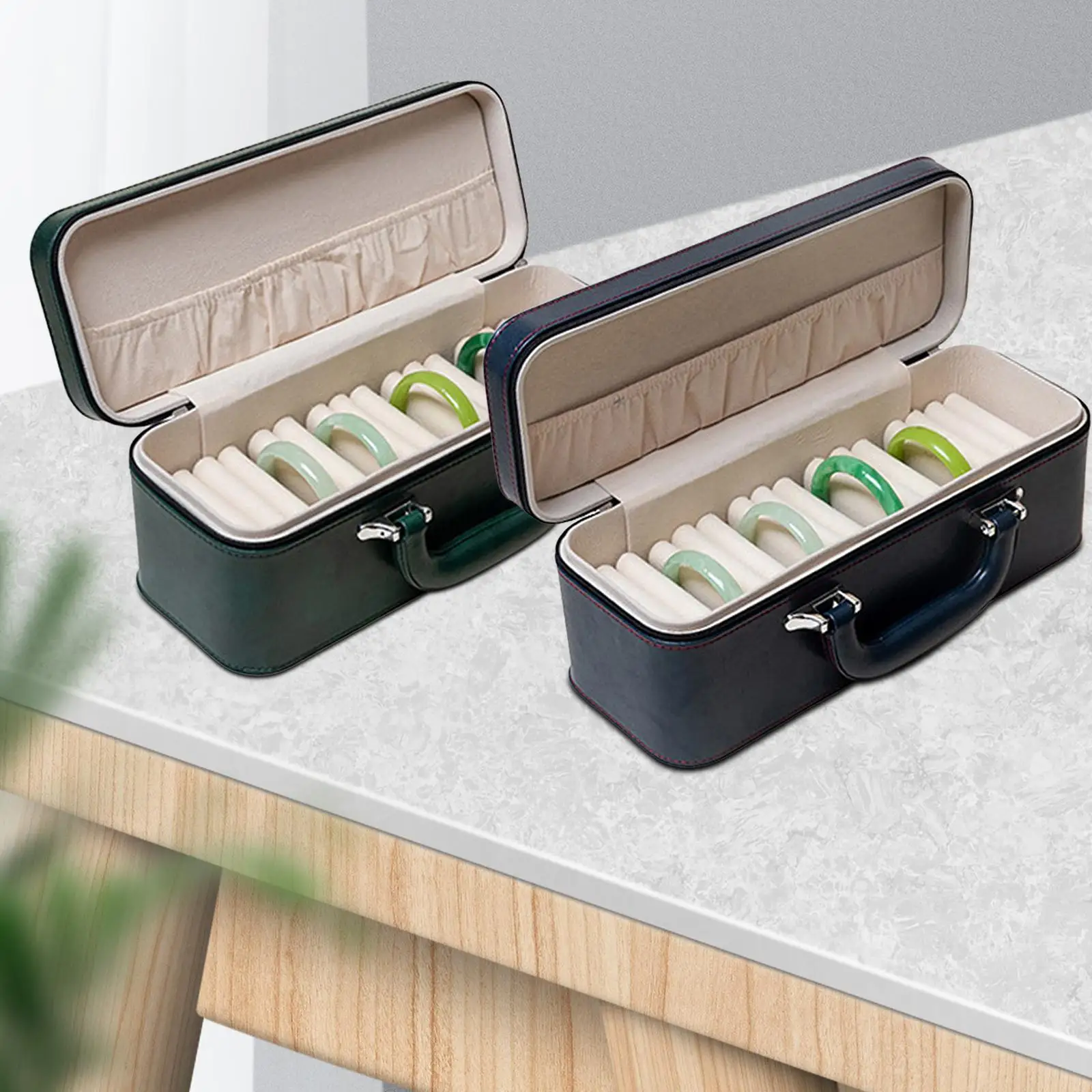 

Bracelets Display Case Jewelry Organizer Multifunctional Holder Container Bangle Box Jewelry Storage Box for Anniversaries