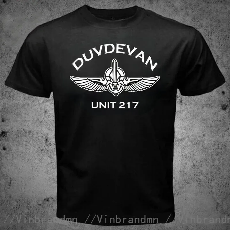 New Israel IDF Special Forces DUVEVAN UNIT 217 T Shirt Man Israeli Defense Force Units 669 Yamam Shaldag Egoz Maglan Men T-shirt