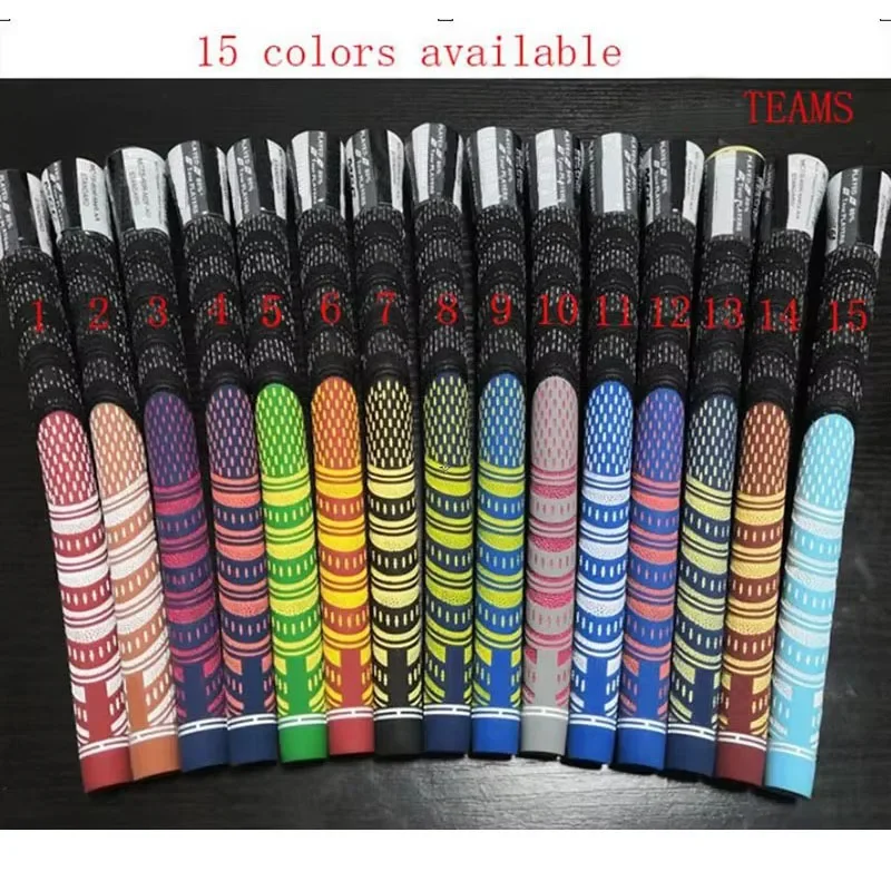 

10pcs Standard Golf Grip Teams Rubber Cotton Yarn Iron and Wood Universal Accessories 10pcs Standard