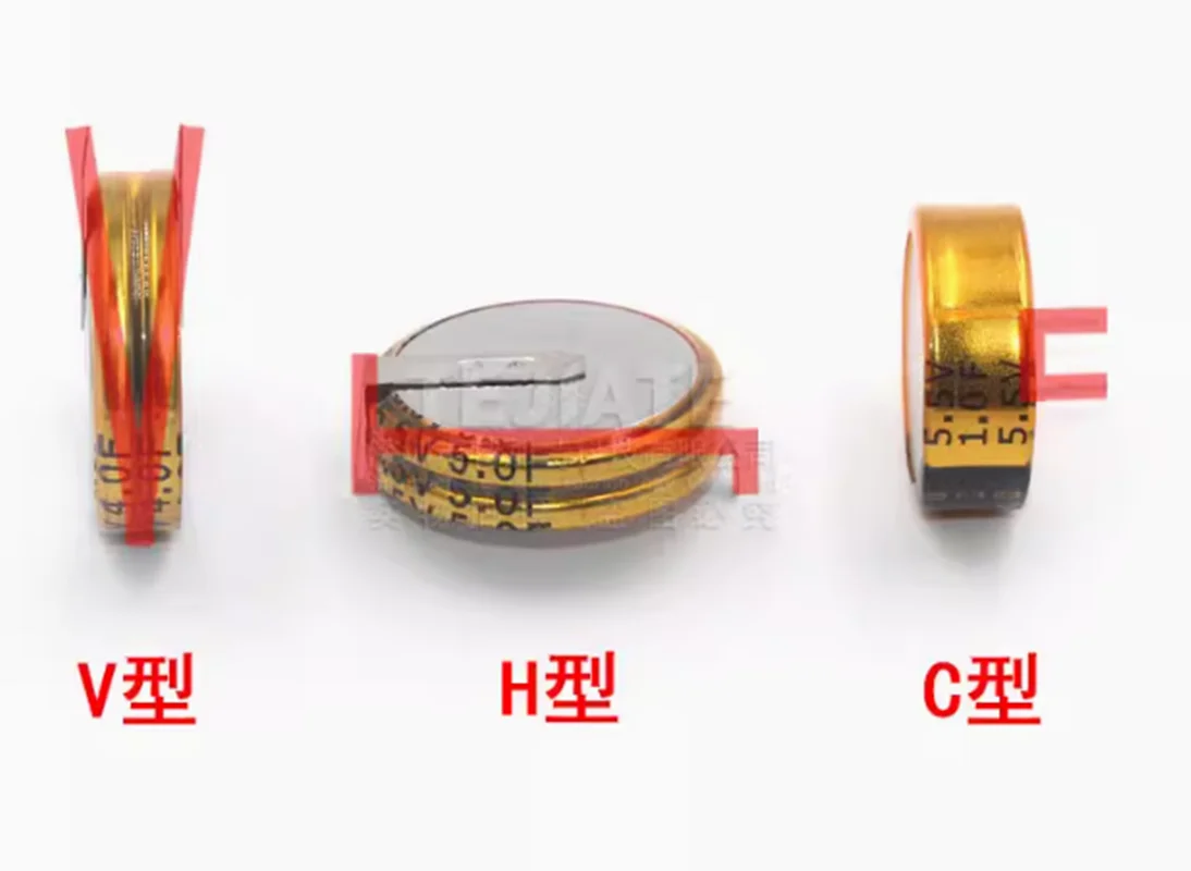 1 قطعة فرح السعة 5.5V 0.33F/0.022F/0.047F/0.1F/0.33F/0.47F/1.5F/1.0F/4.0F/5.0F C/v/H طبقة مزدوجة السعة
