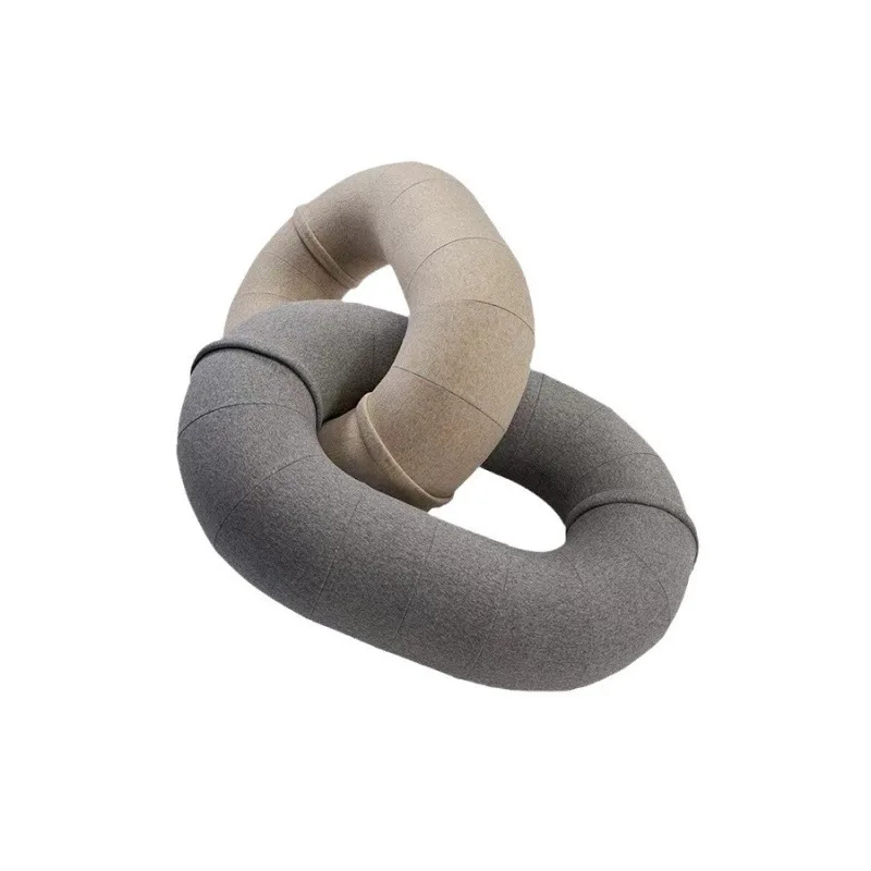 

Creative designer art chain sofa Nordic personality creative donut splicing lazy fabric chair