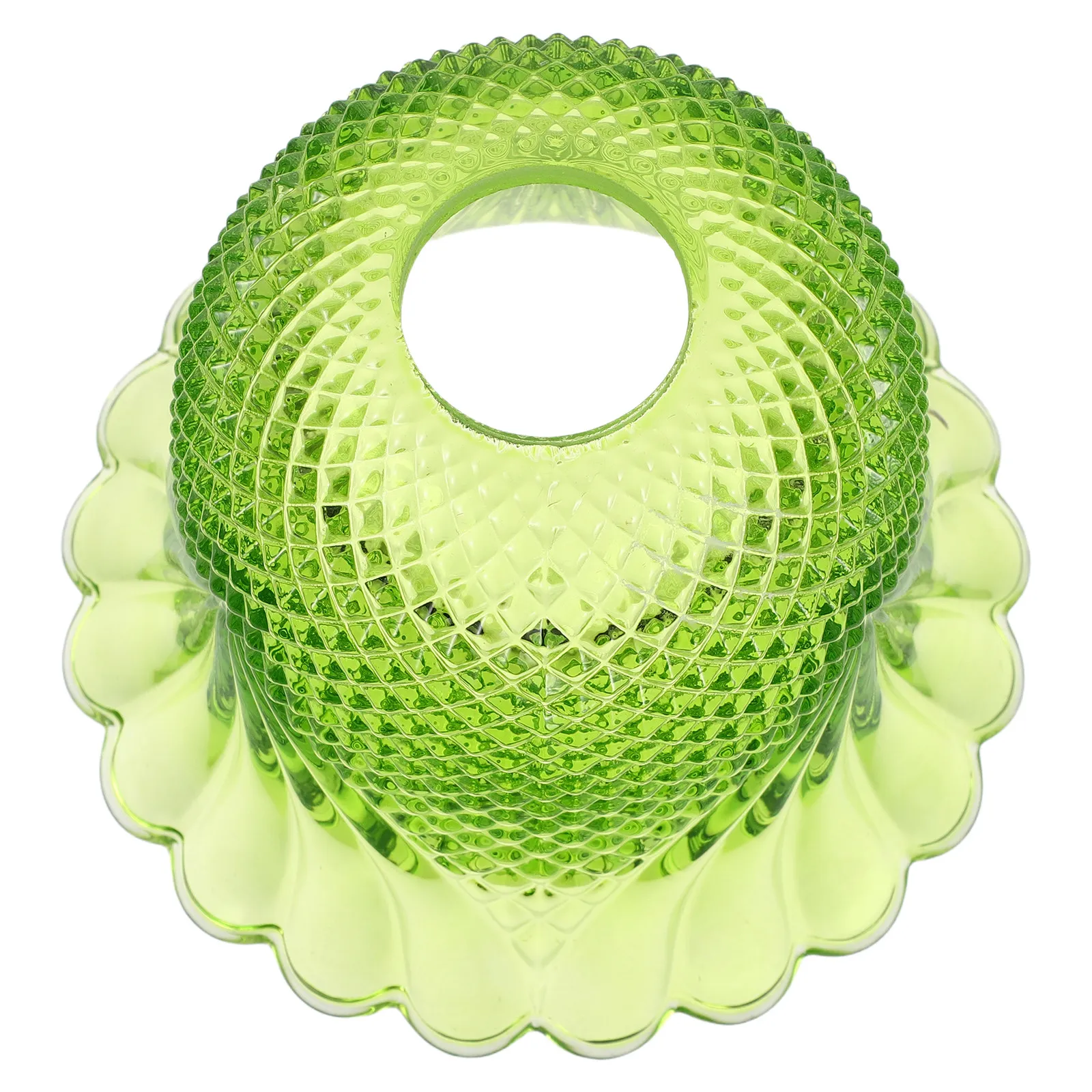 

Glass Lampshade Replacement 3.5cm Green Flower Shape Vintage Pendant Lamp Ceiling Light Cover Chandelier Lampshade