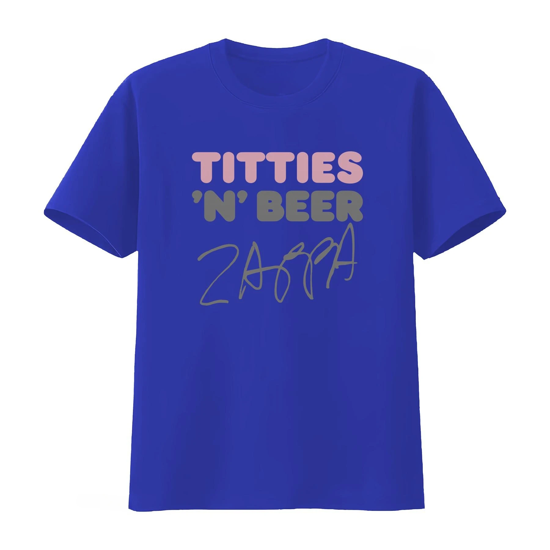 Frank Zappa Titties N Beer Rock Tour Concert T Shirt Heavy Cotton Limited Edition USA Vintage Washed Fashion