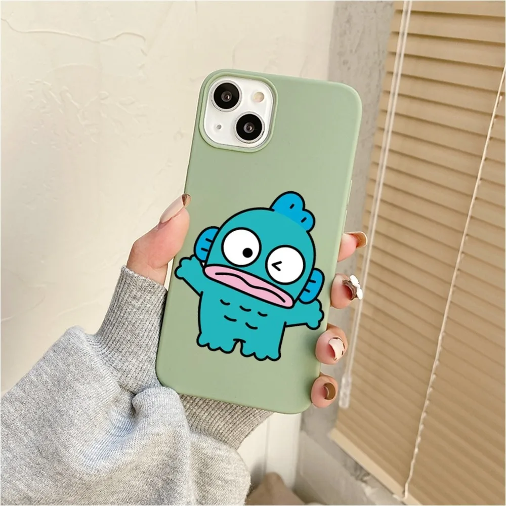 Cute H-Hangyodon  Phone Case For Iphone 11 13 14 Pro Max X Xr Xs Max Se2020 12mini Green Cover Case