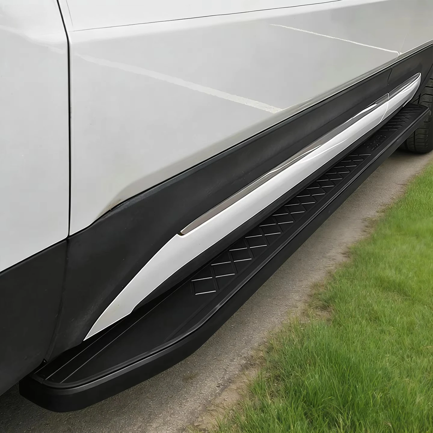 Aluminum Alloy Car Aluminum Alloy Side Step Stable and Sturdy Collision and slip Prevention Super Load-Bearing