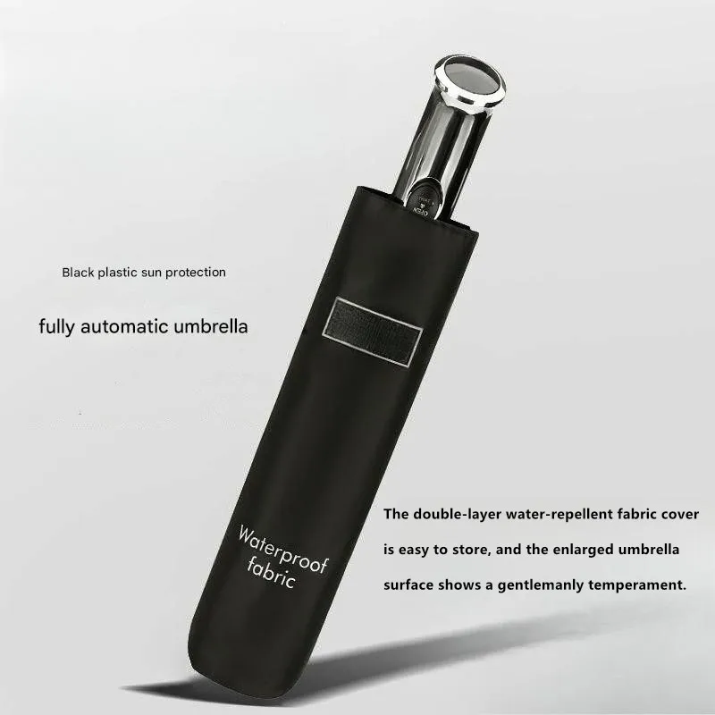 

Double Oversized 10 Bone Reinforced Wind-resistant Rain-resistant Tri-fold Fully Automatic Business Car-mounted Umbrella