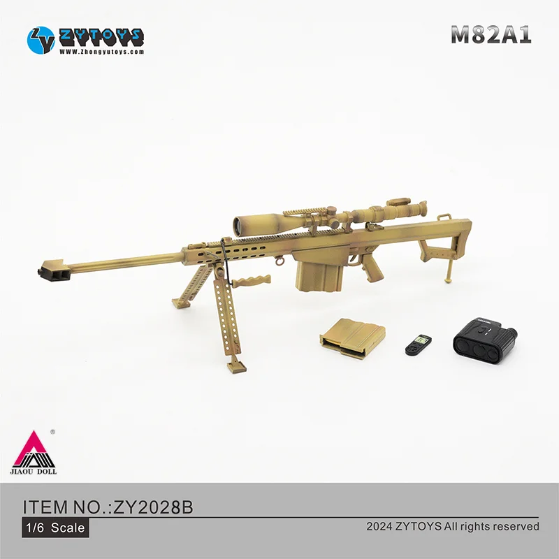 ZYTOYS ZY2028 1/6 M82A1 Scharfschützengewehr 24 cm ABS Gun Waffe Modell Fit 12'' Soldat Action Figur Körper Puppen Szene Zubehör