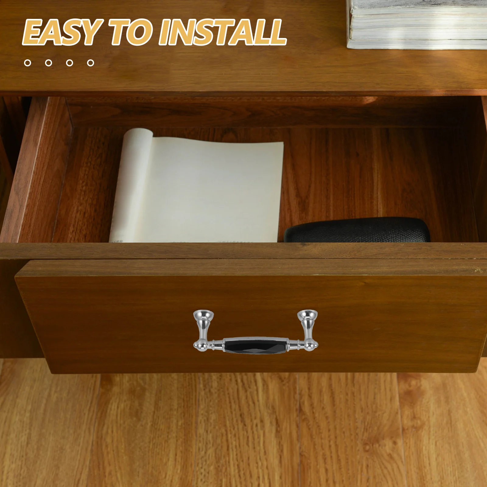 

2pcs Colorful Glass Cabinet Pull Handles 9.6Cm Hole Spacing Zinc Alloy Drawer Pulls For Kitchen Bathroom Wardrobe Furniture