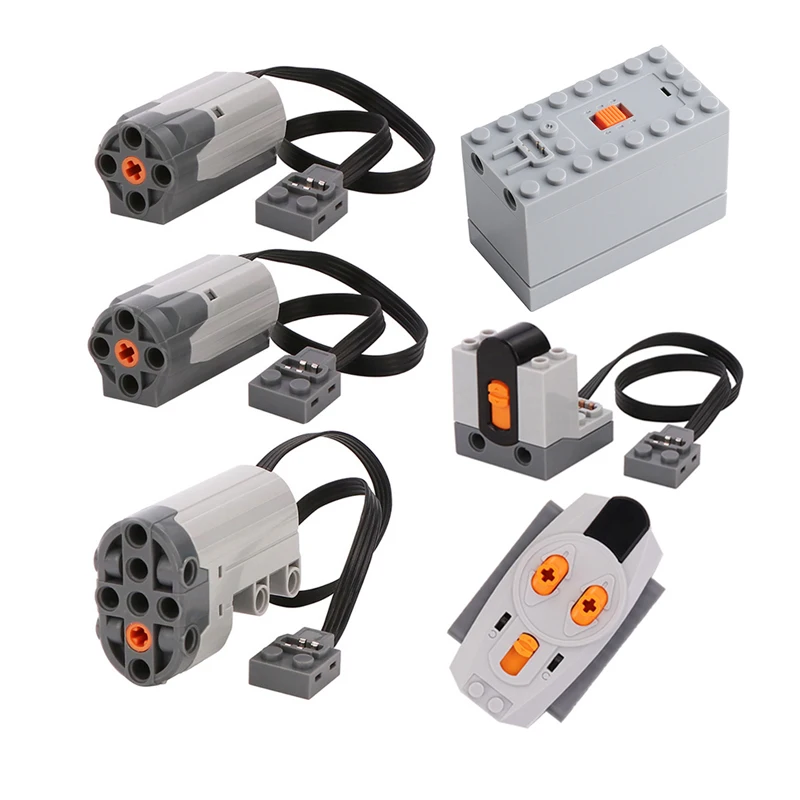 

MOC Technical Parts M Motor Servo Battery Box PF IR Speed Remote Control Receiver Building Blocks Toy for Legoeds
