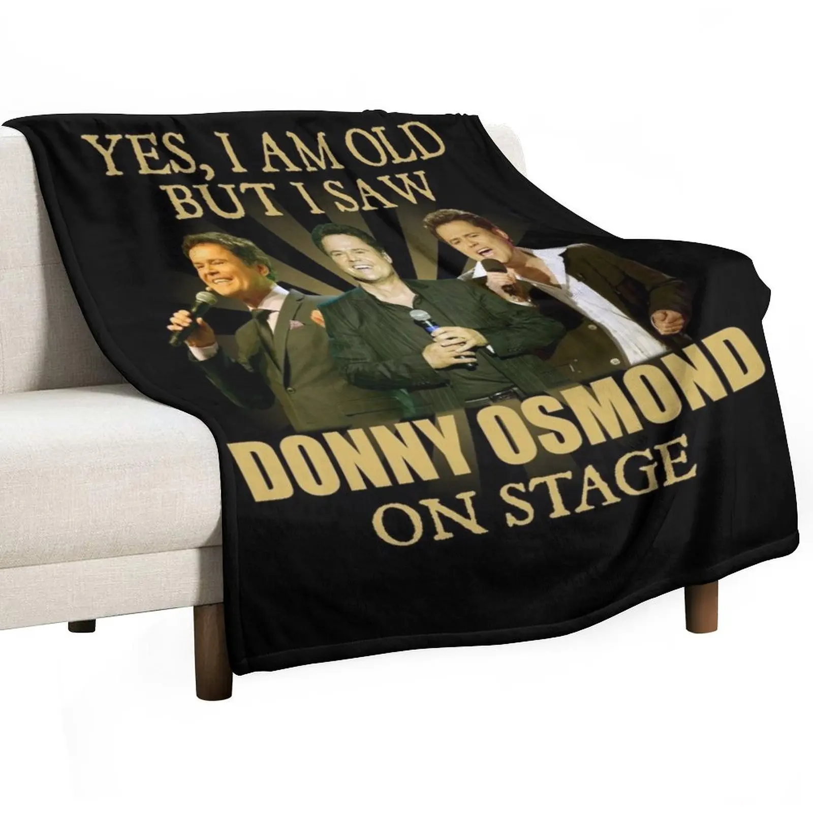 Donny Osmond vintage (1) Throw Blanket Flannel Fabric Warm for sofa anime Nap Thermal Blankets