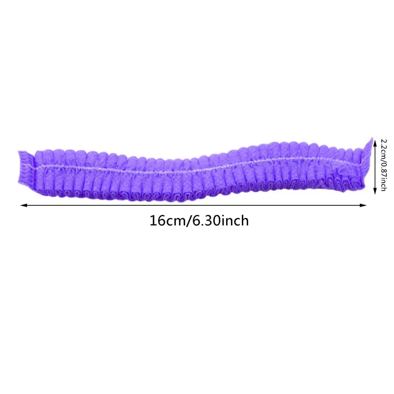 100 قطعة/الحزمة المتاح غطاء الاستحمام الشعر رئيس يغطي صافي منتفخ الغبار مكافحة الغبار قبعات تنفس دش الاستحمام القبعات المطبخ #6