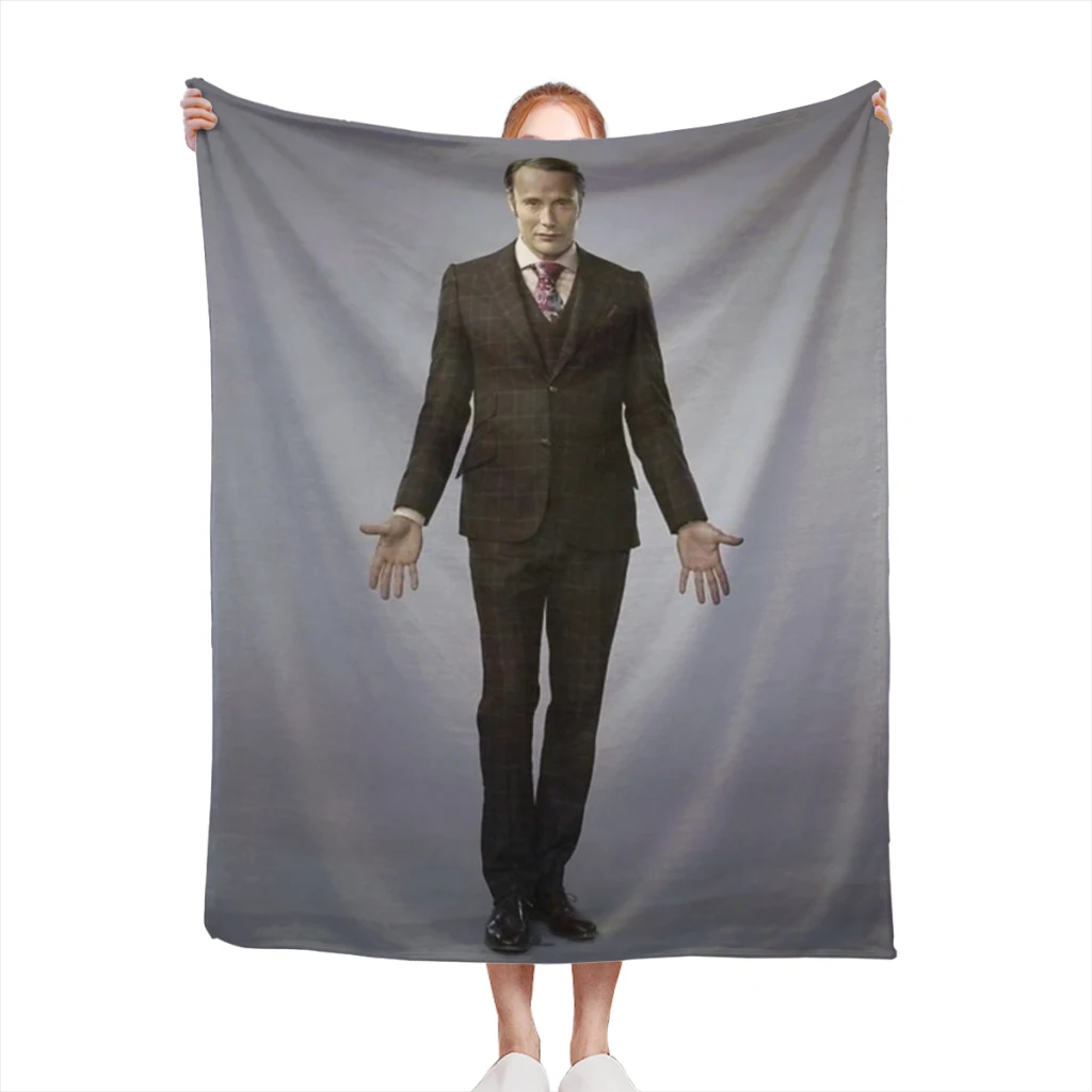 

the late great hannibal lecter Comfortable Flanne Blanket Fluffy Soft Bedroom Decor Sofa Blankets Comforter Home and Decoration