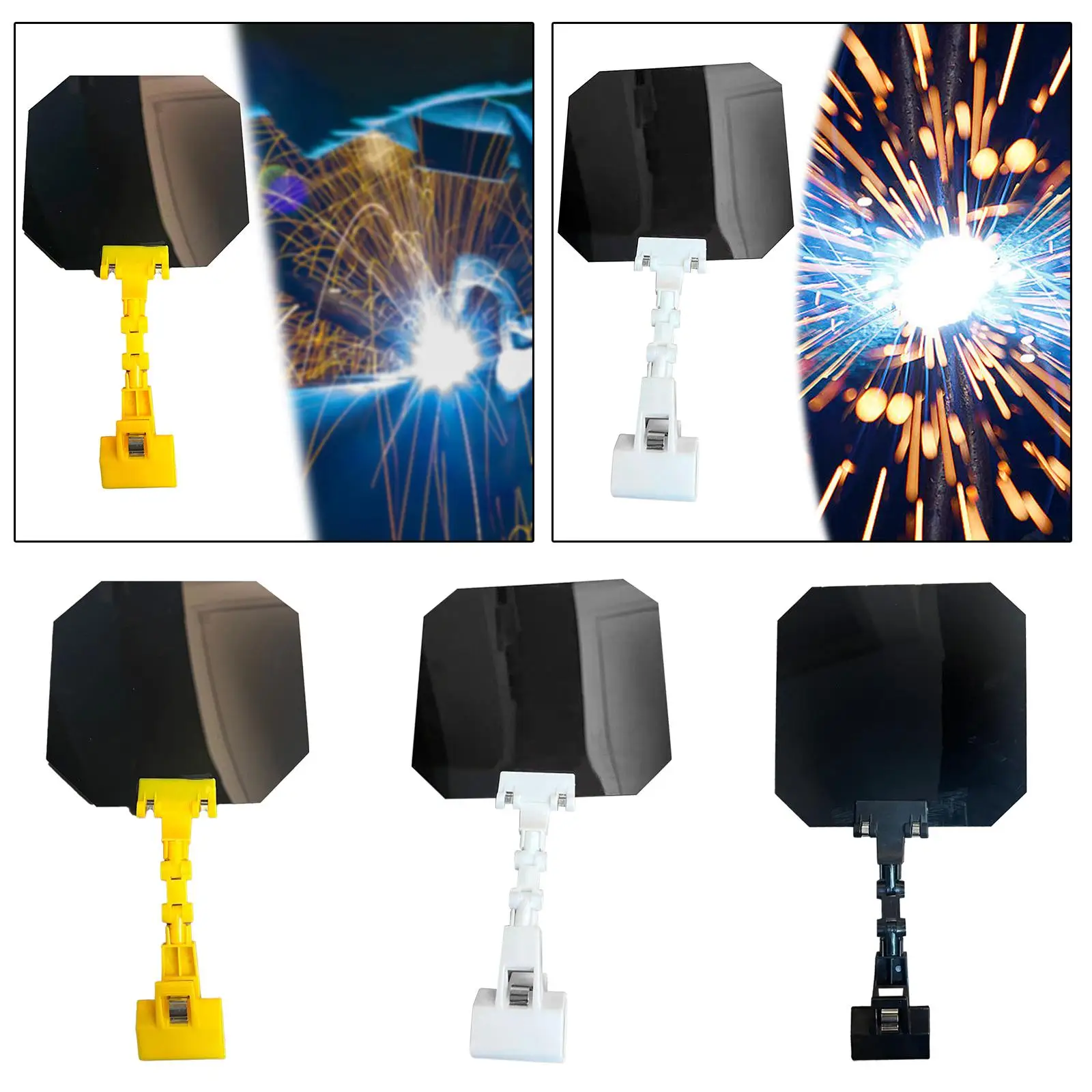 

Детали затемняющей панели для сварки. Легкие профессиональные клипсы на квадратные аксессуарах. Комплексная защита для различных сварщиков.