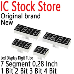 5PCS Led Display Digit Tube Red Common Cathode Anode Led 7segment 7 Segment 0.28 Inch 1 Bit 2 Bit 3 Bit 4 Bit