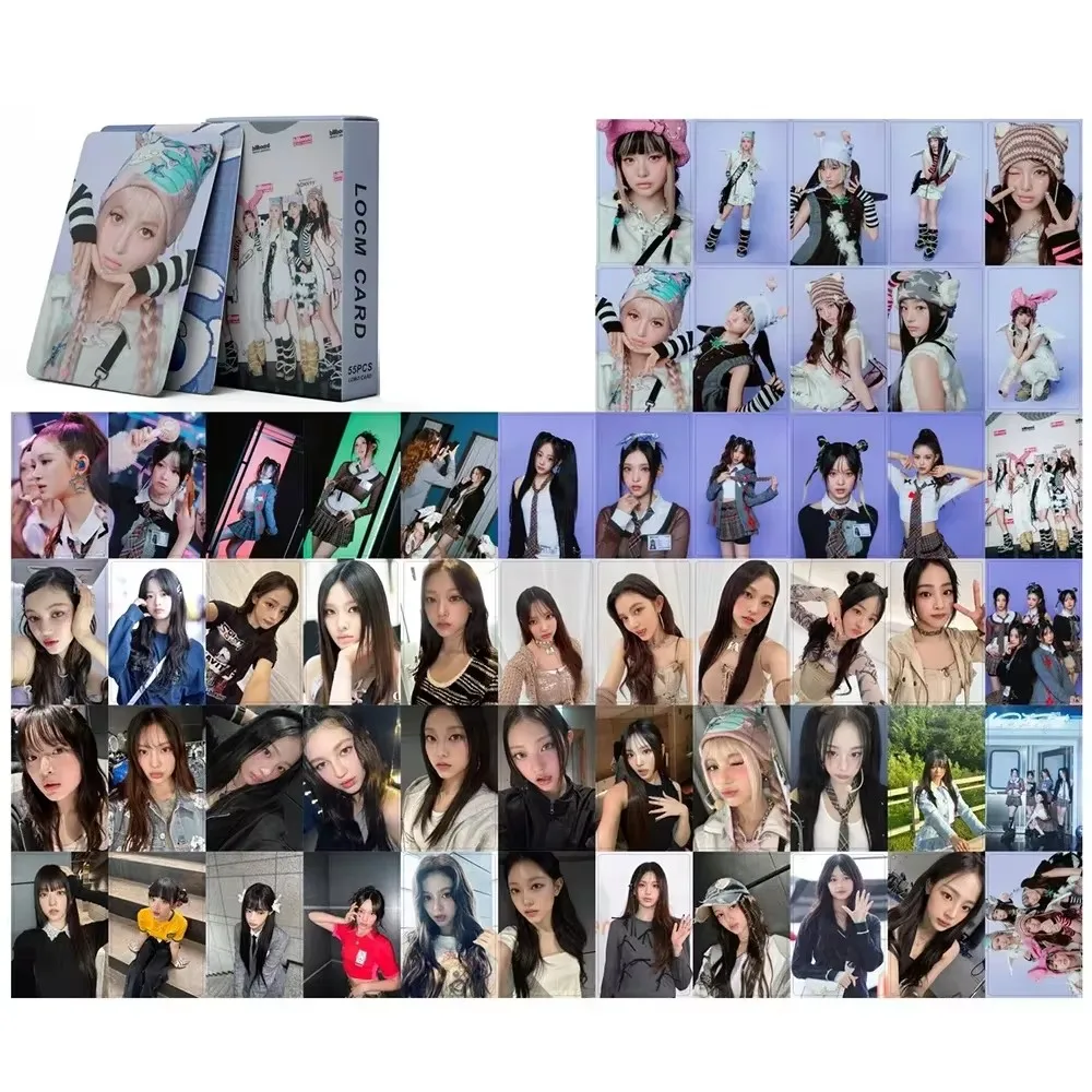 Duas vezes Lomo Cartões para Álbum de Fotos, Kpop Jeans, Como Doce Foto Álbum Clube Atenção, Alta Qualidade, HD, 55 PCs/Set, Novo