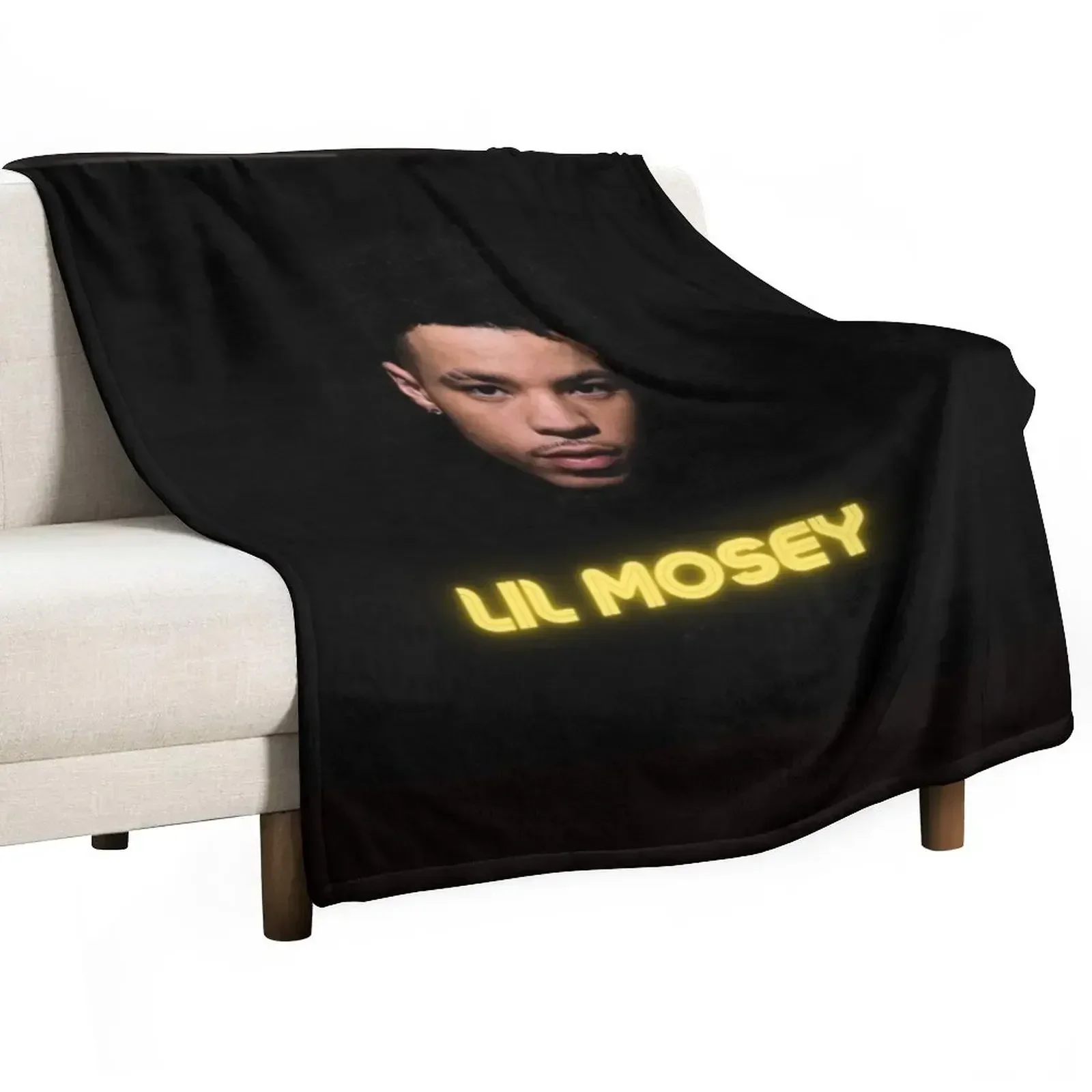 

New Lil Mosey Photo Design Throw Blanket Blankets Sofas Of Decoration Sleeping Bag Bed linens Baby Blankets