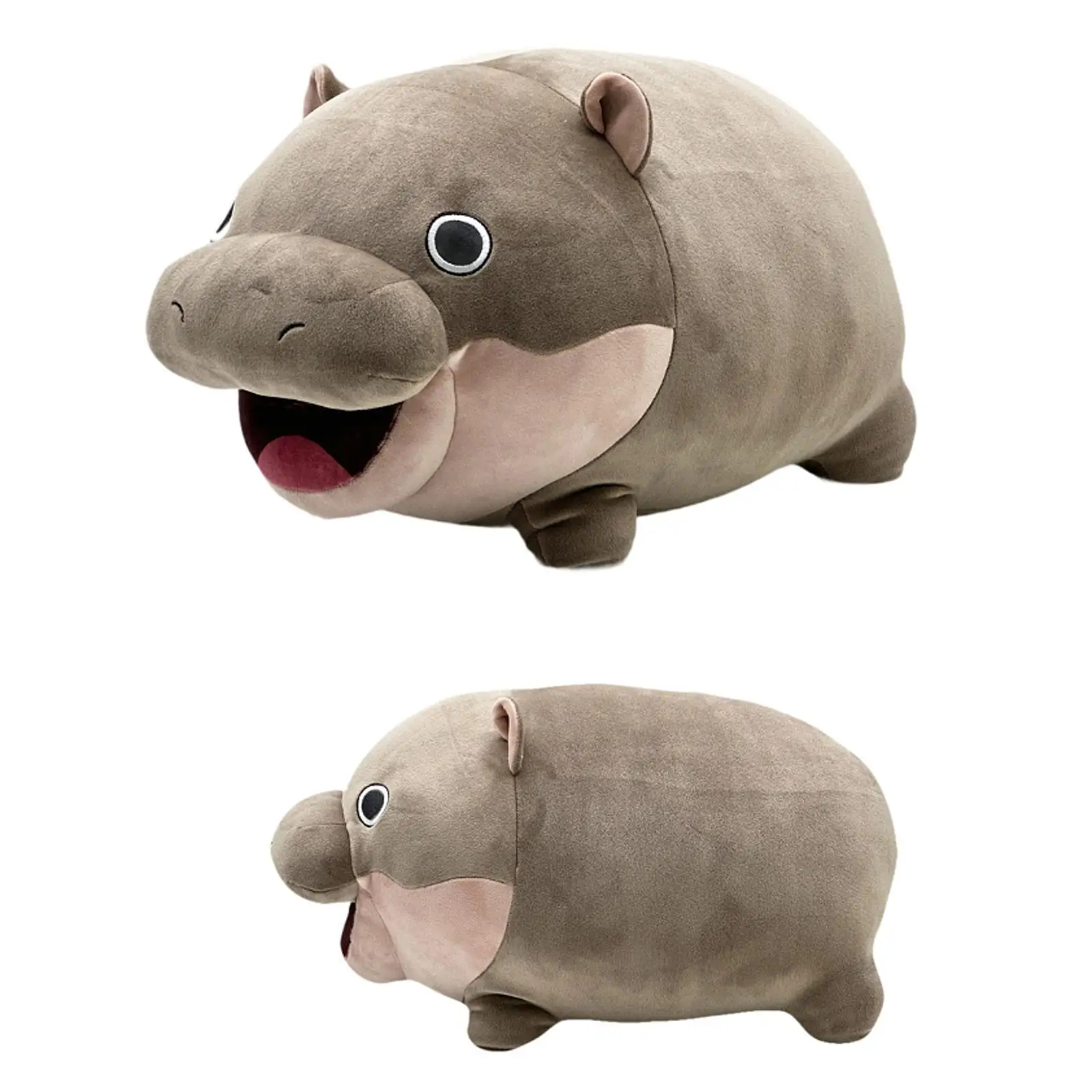 Hippo Plush Doll Decorative Birthday Gifts Hippo Doll Soft Lovely Cartoon Hugging Toy for Children Adults Baby Boys Girls Kids