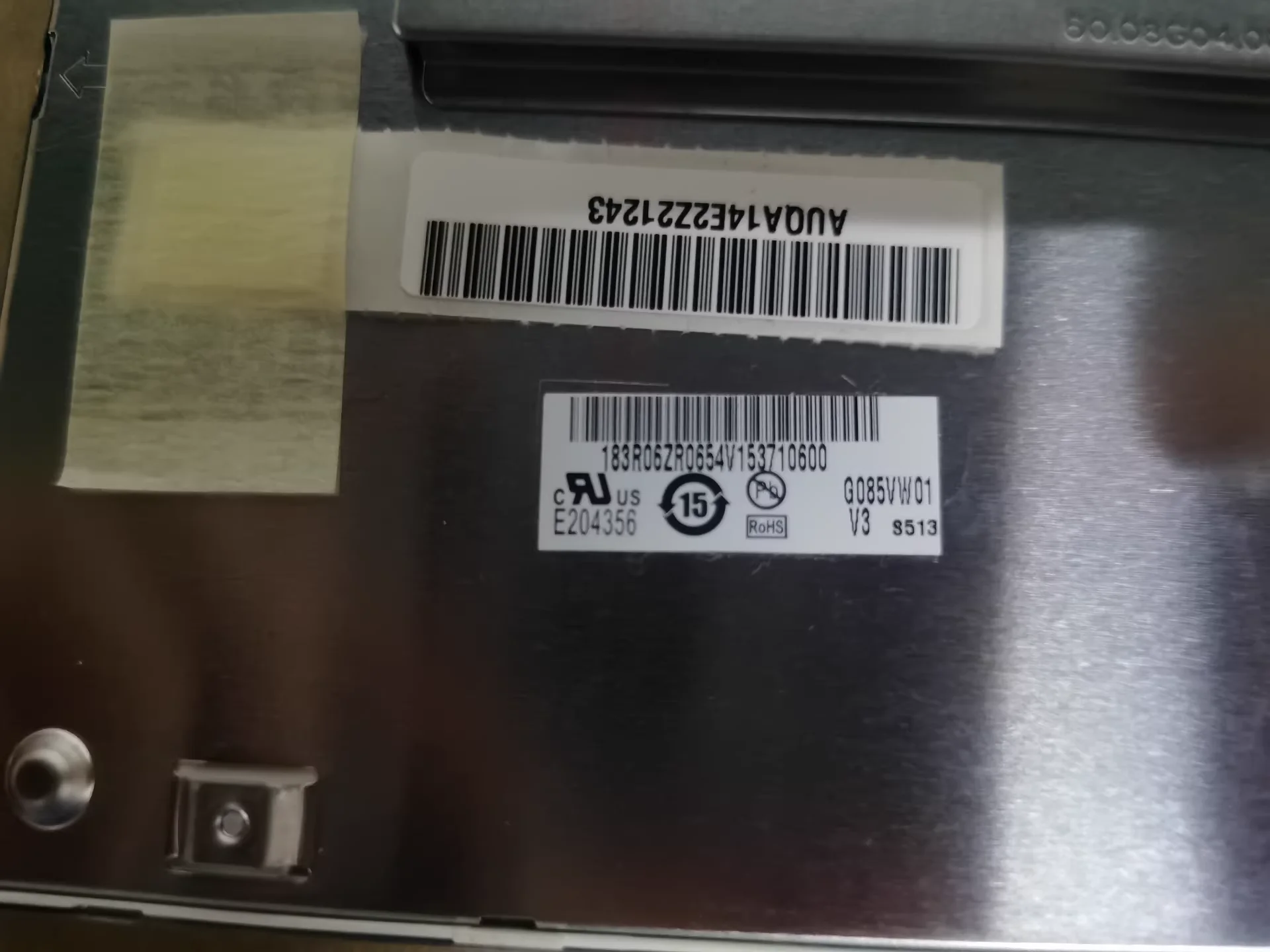 G085VW01 V3 Tela LCD de 8,5 polegadas 800 × 480