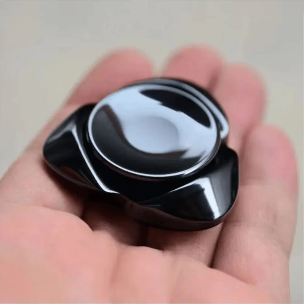 TMAX EDC hareng trois lames Fidget Spinner manipulation sensation gyroscope acier inoxydable poli Fidget Spinner Fidget jouets métal