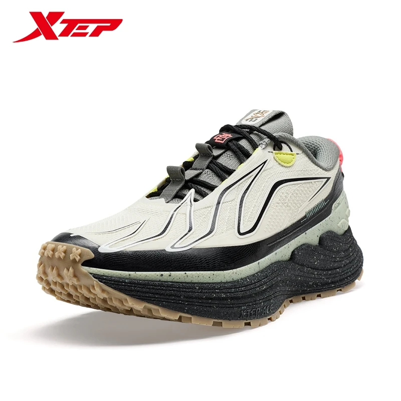 Xtep Volcano Max Running Shoes For Men 2024 Winter Rebound Sports Shoes Trendy Retro Cushion Sneakers 976419110050