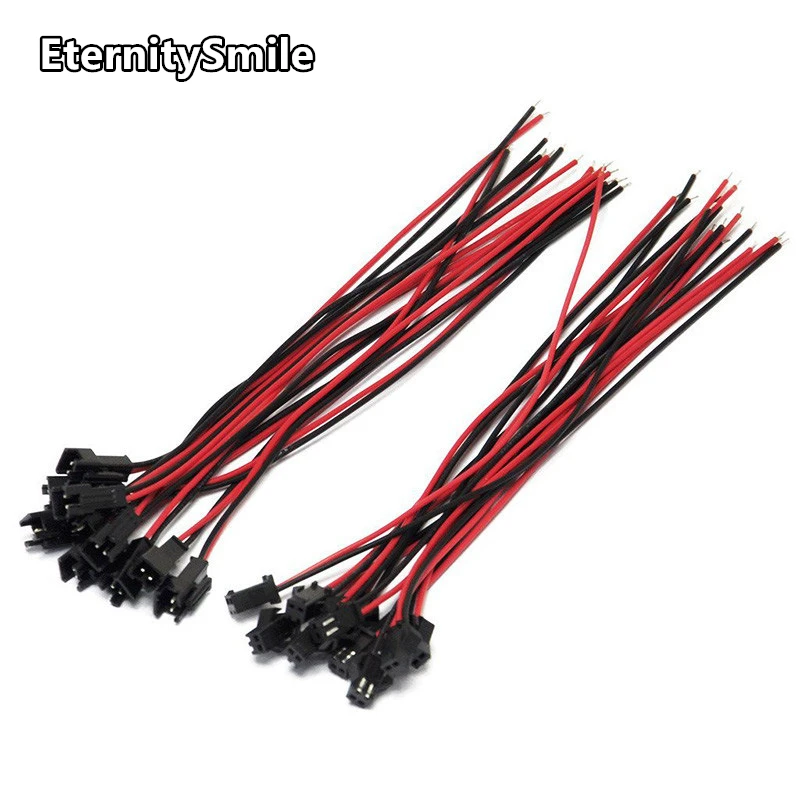 Custom Battery Cable Harness Jst Sm2.54 Pitch 2pin Male To Female Terminal Connector Wire Cable Harness