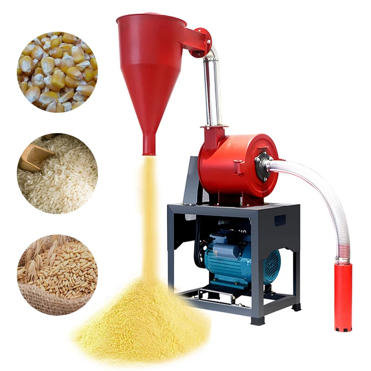 Home Use 400 self-priming feed mill Corn mill chicken duck goose pig feed machine tooth and claw Automatic Food Grinder Machine