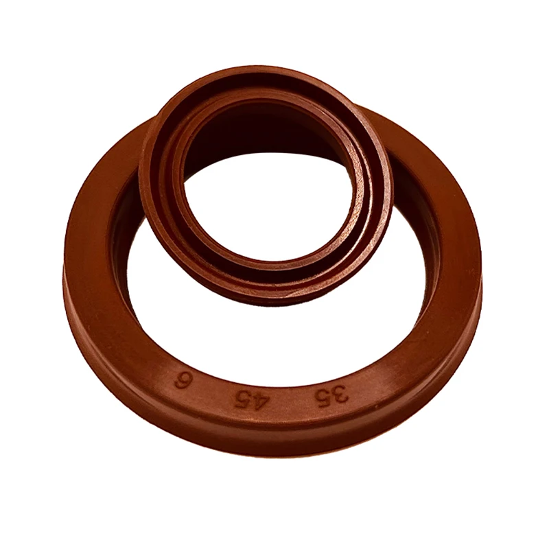 USH/UPH/UY Type Shaft Hole General Sealing Ring Gasket Fluorine Rubber Hydraulic Cylinder Oil Sealing Ring Thickness 5/6/7-9mm