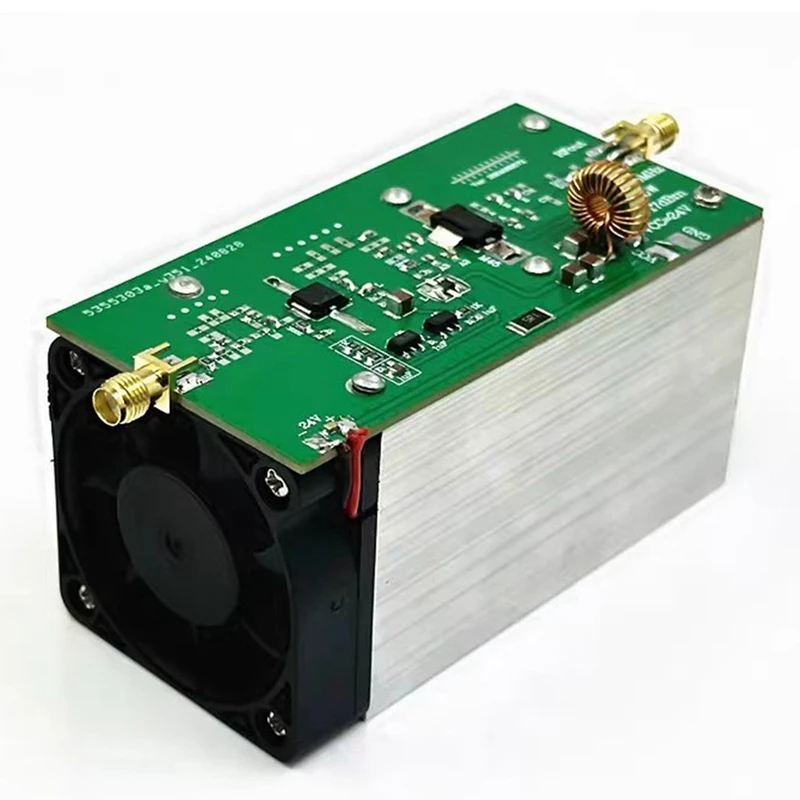 RF Power Amplifier 915Mhz 20W+ RF Power Amp With Heat Sink Radio RF Amplifier For Ham Radio 24V-28V