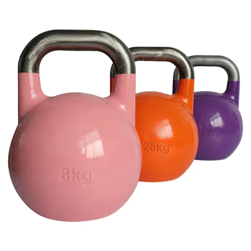 

Coated Cast Iron Kettlebell Colored Stylish Design Unisex For Home Strength Training And Fitness Workout