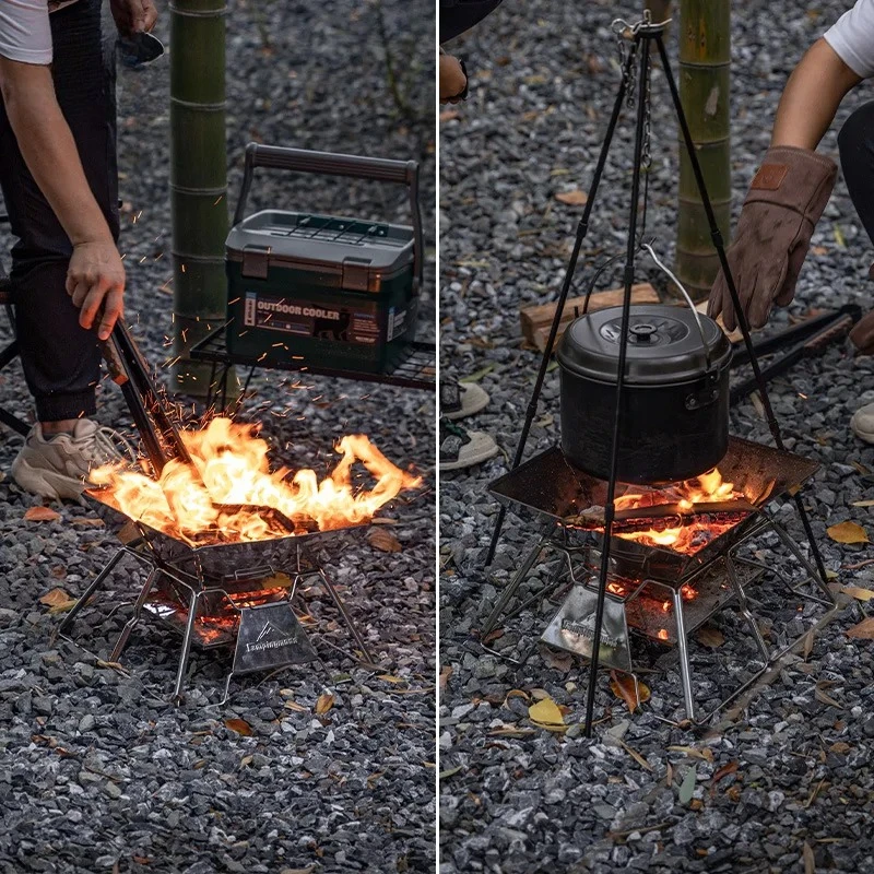 شواية محمولة قابلة للطي من الف - مراجعة Camp Grill Portable Folding وسعره